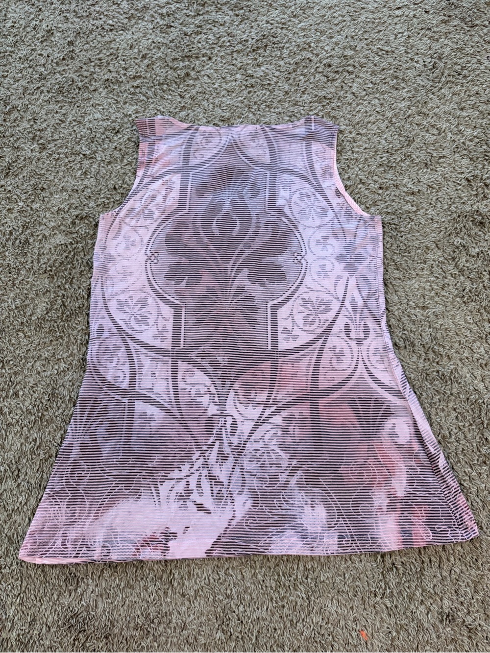 NWT Women’s B.L.E.U Women's Faux Abalone Beaded Boho Beachy Tank Top Size Small - Picture 8 of 8